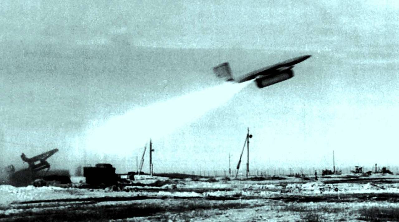 Start Ła-17R w czasie ćwiczeń w latach 60. 