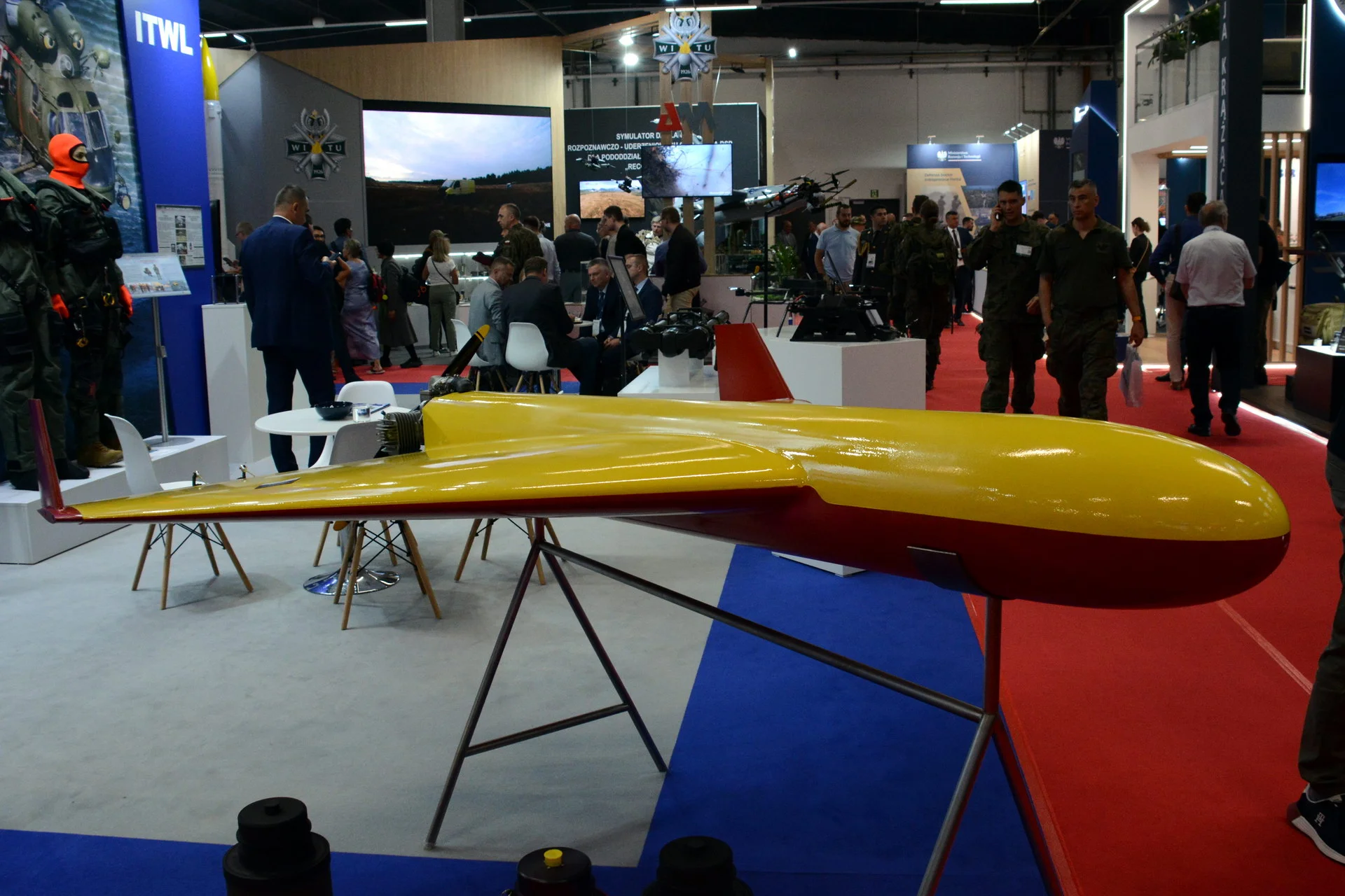 Dron PLargonia pokazany na MSPO Kielce we wrześniu 2025 r. Fot. ITWL